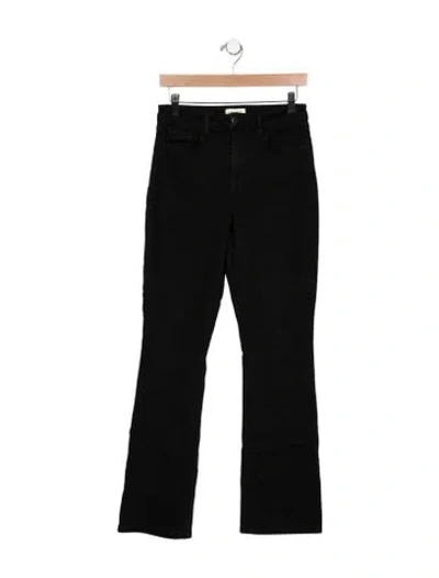 Pre-owned L'agence High-rise Flared Jeans In Black