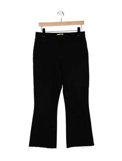 Pre-owned L'agence High-rise Flared Jeans In Black