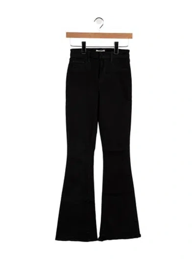 Pre-owned L'agence High-rise Flared Jeans In Black