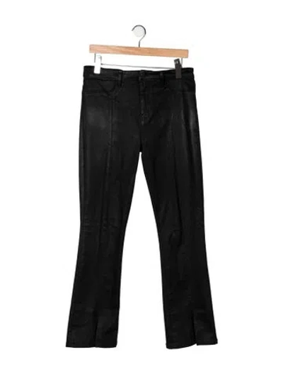 Pre-owned L'agence High-rise Flared Jeans In Black
