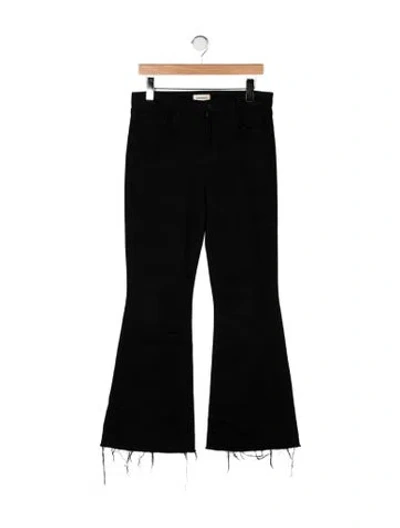 Pre-owned L'agence High-rise Flared Jeans In Black
