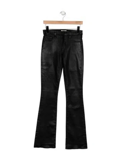 Pre-owned L'agence High-rise Flared Jeans In Black