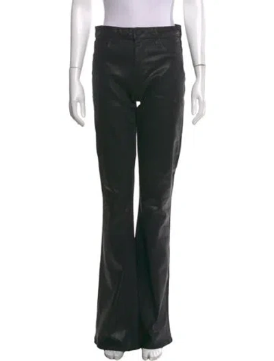 Pre-owned L'agence High-rise Flared Jeans In Black