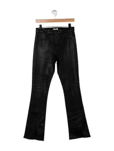 Pre-owned L'agence High-rise Flared Jeans In Black
