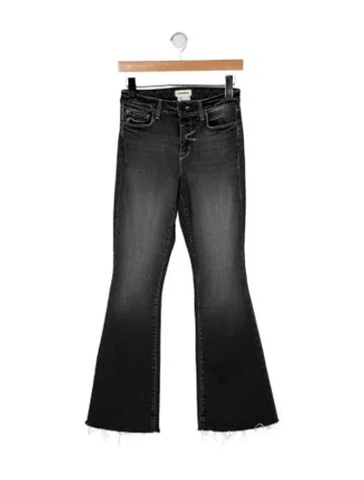 Pre-owned L'agence High-rise Flared Jeans In Black
