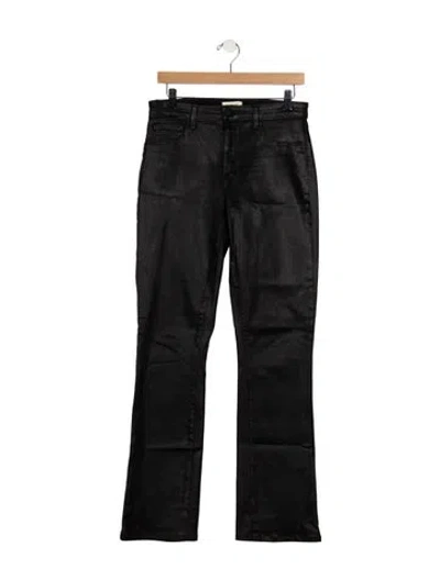 Pre-owned L'agence High-rise Flared Jeans In Black