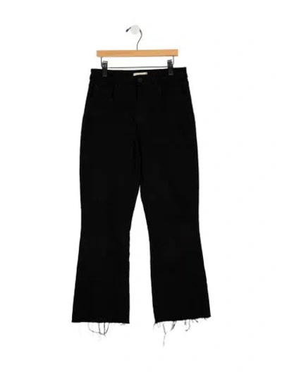 Pre-owned L'agence High-rise Flared Jeans In Black