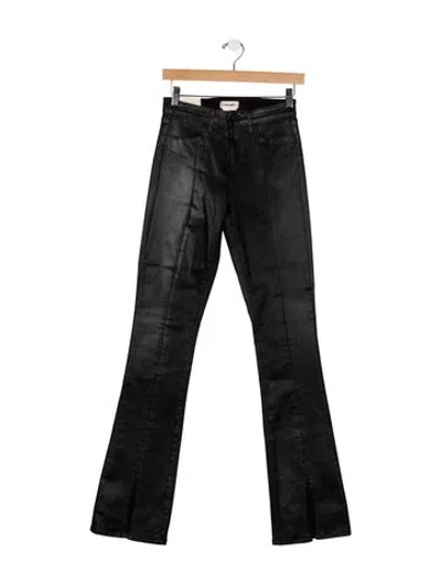 Pre-owned L'agence High-rise Flared Jeans In Black