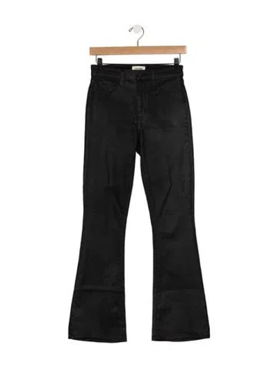 Pre-owned L'agence High-rise Flared Jeans In Black