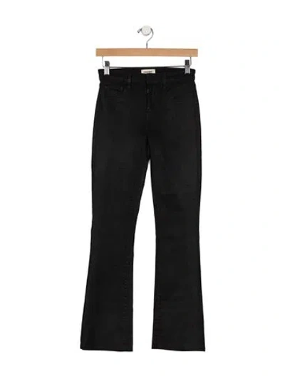 Pre-owned L'agence High-rise Flared Jeans In Black