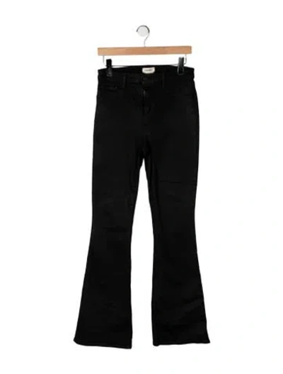 Pre-owned L'agence High-rise Flared Jeans In Black