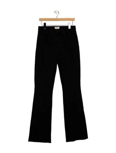 Pre-owned L'agence High-rise Flared Jeans In Black