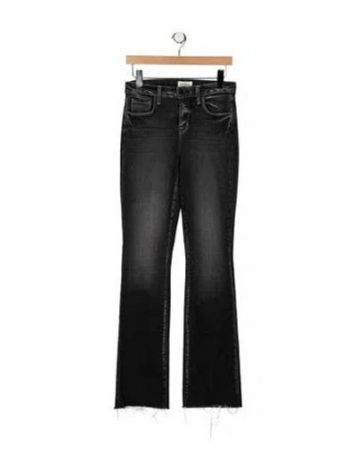 Pre-owned L'agence High-rise Flared Jeans In Black