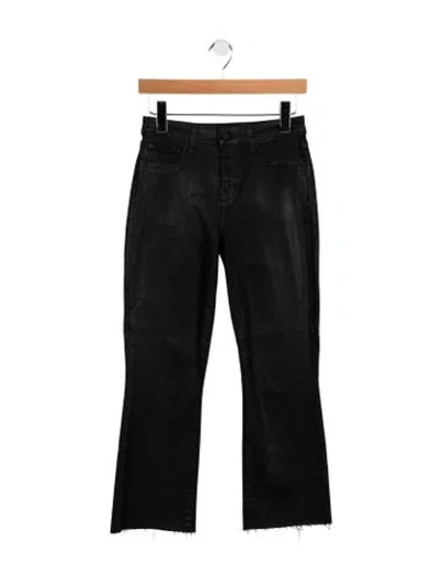 Pre-owned L'agence High-rise Flared Jeans In Black