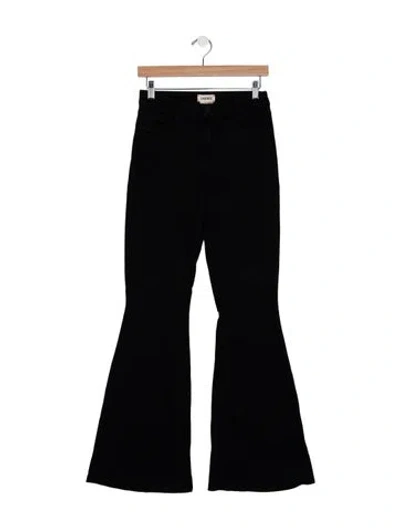 Pre-owned L'agence High-rise Flared Jeans In Black