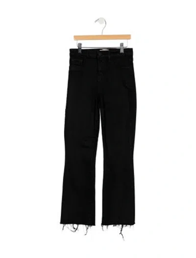 Pre-owned L'agence High-rise Flared Jeans In Black