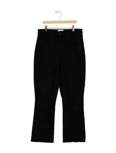 Pre-owned L'agence High-rise Flared Jeans In Black
