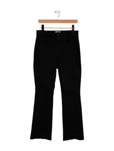 Pre-owned L'agence High-rise Flared Jeans In Black