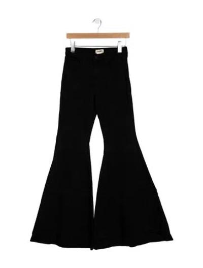 Pre-owned L'agence High-rise Flared Jeans In Black