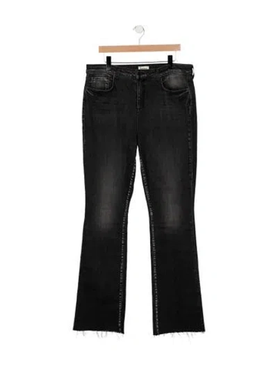 Pre-owned L'agence High-rise Flared Jeans In Black