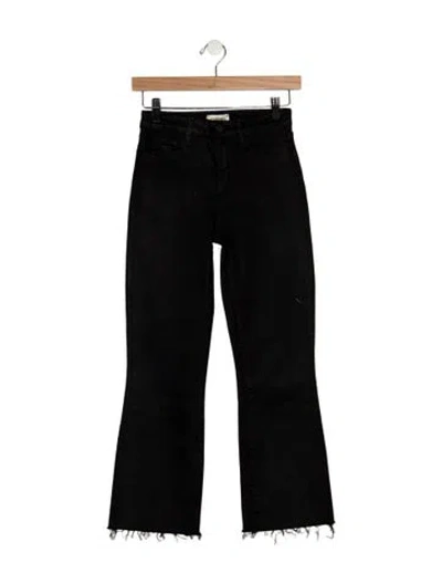 Pre-owned L'agence High-rise Flared Jeans In Black