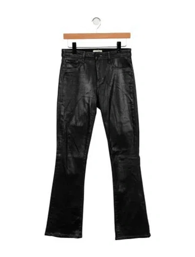 Pre-owned L'agence High-rise Flared Jeans In Black