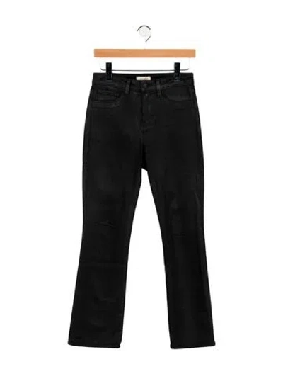 Pre-owned L'agence High-rise Flared Jeans In Black