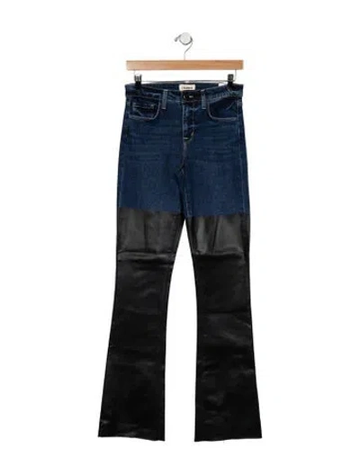Pre-owned L'agence High-rise Flared Jeans In Blue