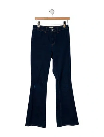 Pre-owned L'agence High-rise Flared Jeans In Blue