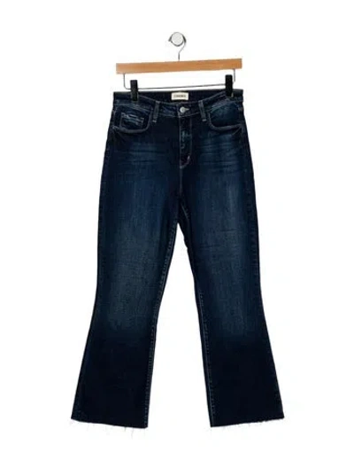 Pre-owned L'agence High-rise Flared Jeans In Blue