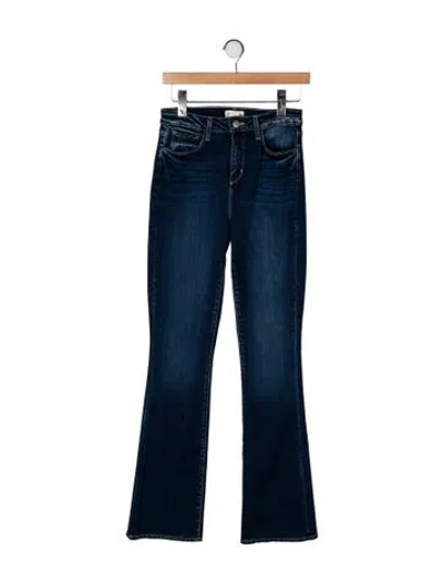 Pre-owned L'agence High-rise Flared Jeans In Blue