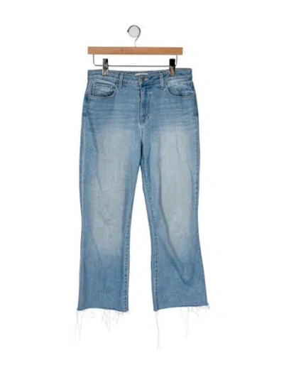 Pre-owned L'agence High-rise Flared Jeans In Blue