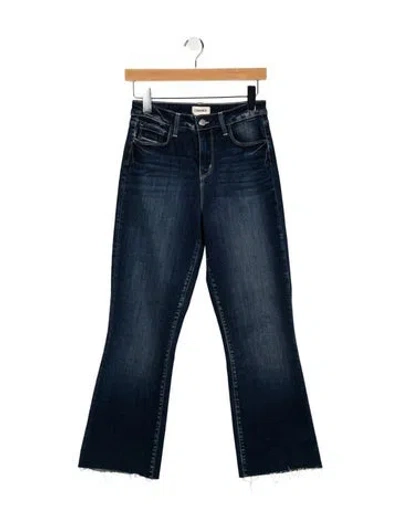 Pre-owned L'agence High-rise Flared Jeans In Blue