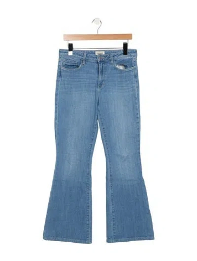 Pre-owned L'agence High-rise Flared Jeans In Blue
