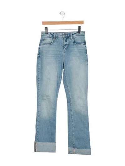 Pre-owned L'agence High-rise Flared Jeans In Blue