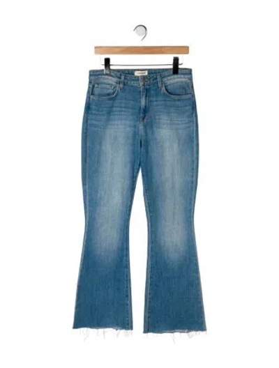 Pre-owned L'agence High-rise Flared Jeans In Blue