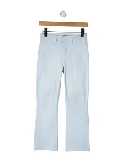 Pre-owned L'agence High-rise Flared Jeans In Blue