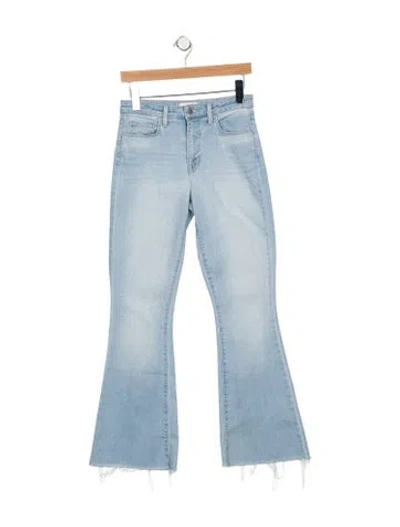 Pre-owned L'agence High-rise Flared Jeans In Blue