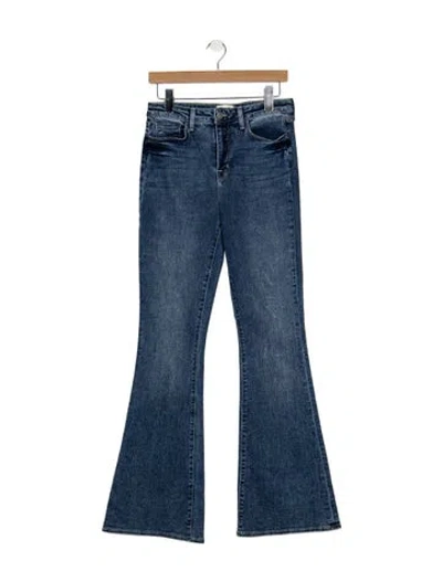 Pre-owned L'agence High-rise Flared Jeans In Blue