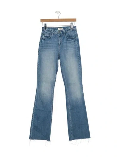Pre-owned L'agence High-rise Flared Jeans In Blue