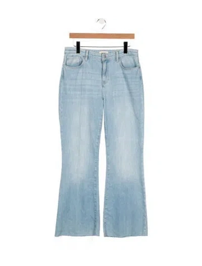 Pre-owned L'agence High-rise Flared Jeans In Blue