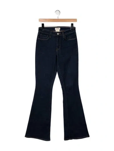 Pre-owned L'agence High-rise Flared Jeans In Blue