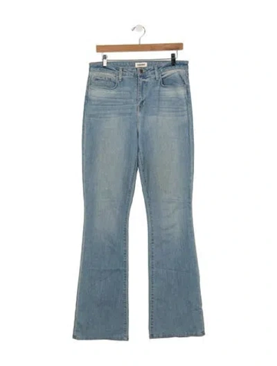 Pre-owned L'agence High-rise Flared Jeans In Blue