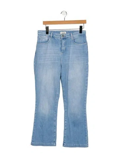 Pre-owned L'agence High-rise Flared Jeans In Blue