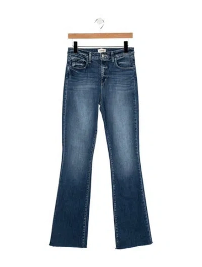 Pre-owned L'agence High-rise Flared Jeans In Blue