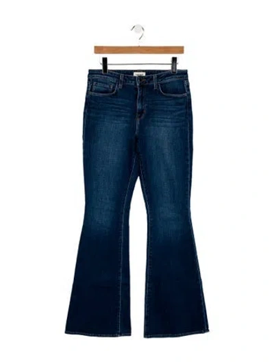 Pre-owned L'agence High-rise Flared Jeans In Blue