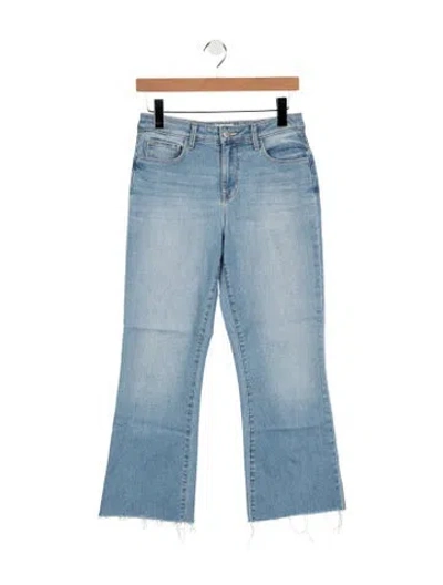 Pre-owned L'agence High-rise Flared Jeans In Blue