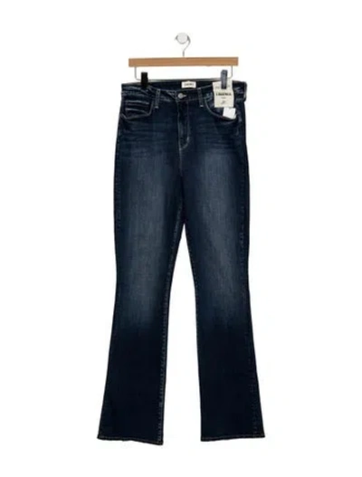 Pre-owned L'agence High-rise Flared Jeans In Blue