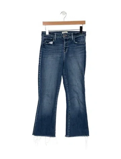 Pre-owned L'agence High-rise Flared Jeans In Blue