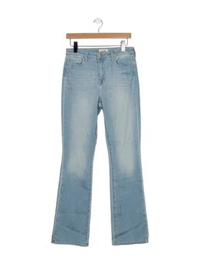 Pre-owned L'agence High-rise Flared Jeans In Blue